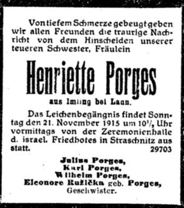 Henriette Porges (Fräulein)