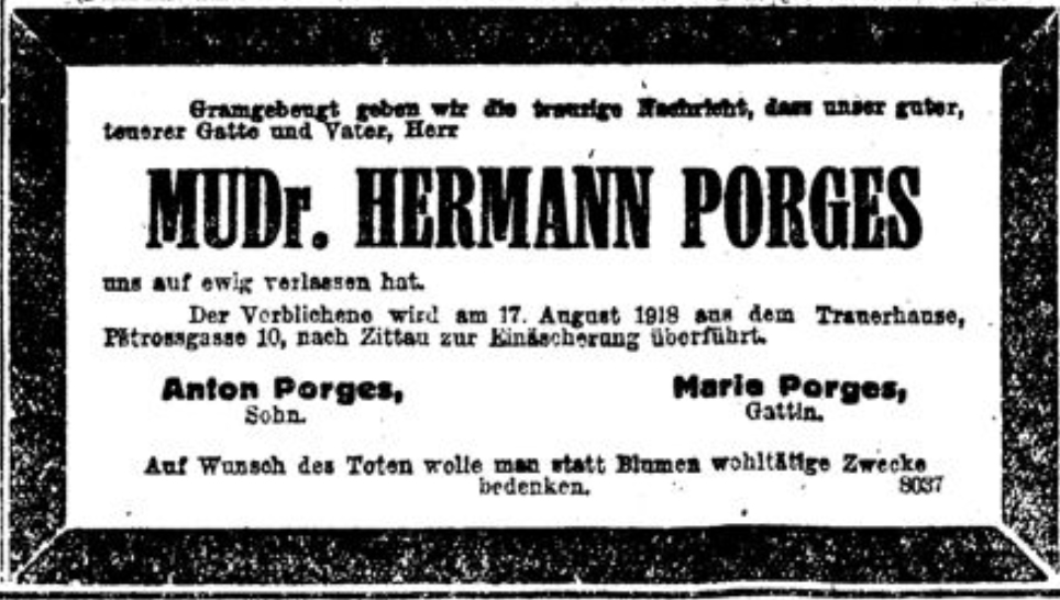 MUDr. Hermann Porges
