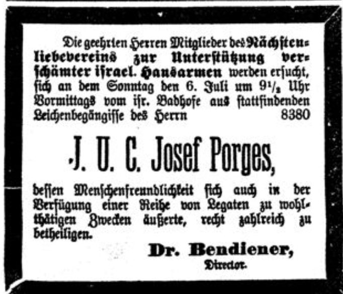 J. U. C. Josef Porges