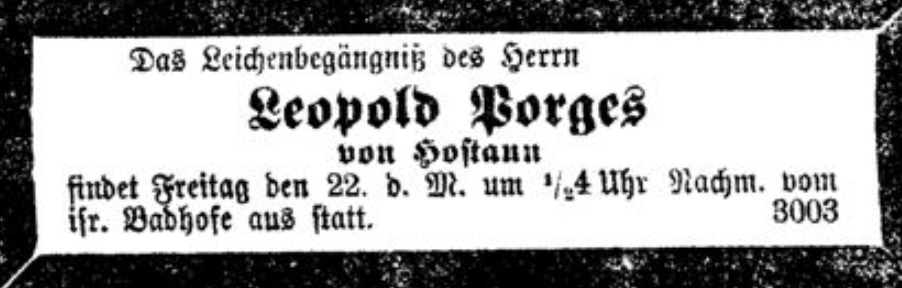 Leopold Porges (von Hostaun)