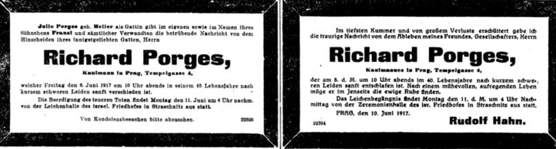 Richard Porges (Kaufmann in Prag)