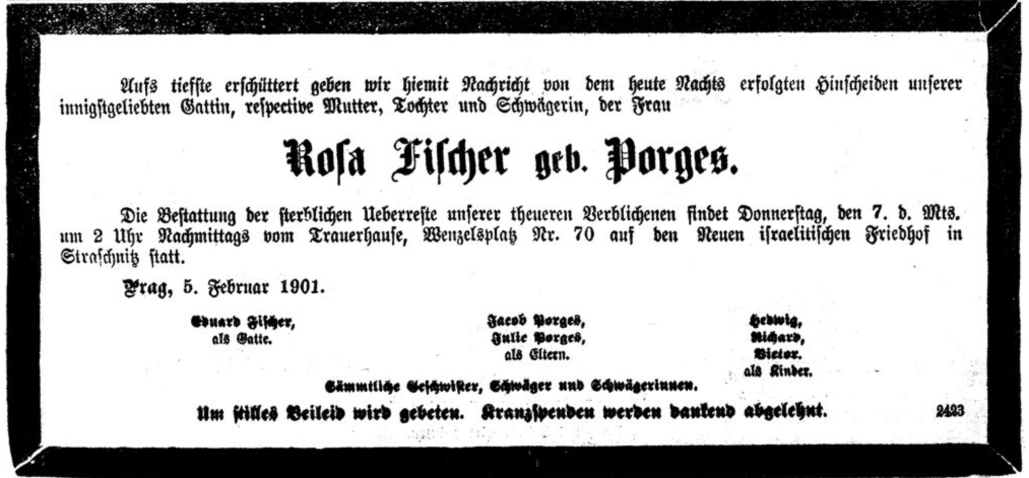 Rosa Fischer, geb. Porges